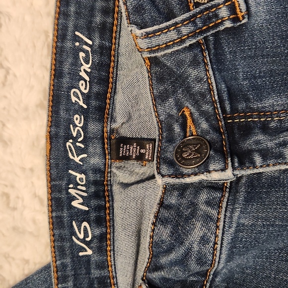 Victoria's Secret Mid Rise Pencil Jean Size 8 Regular - Picture 6 of 8